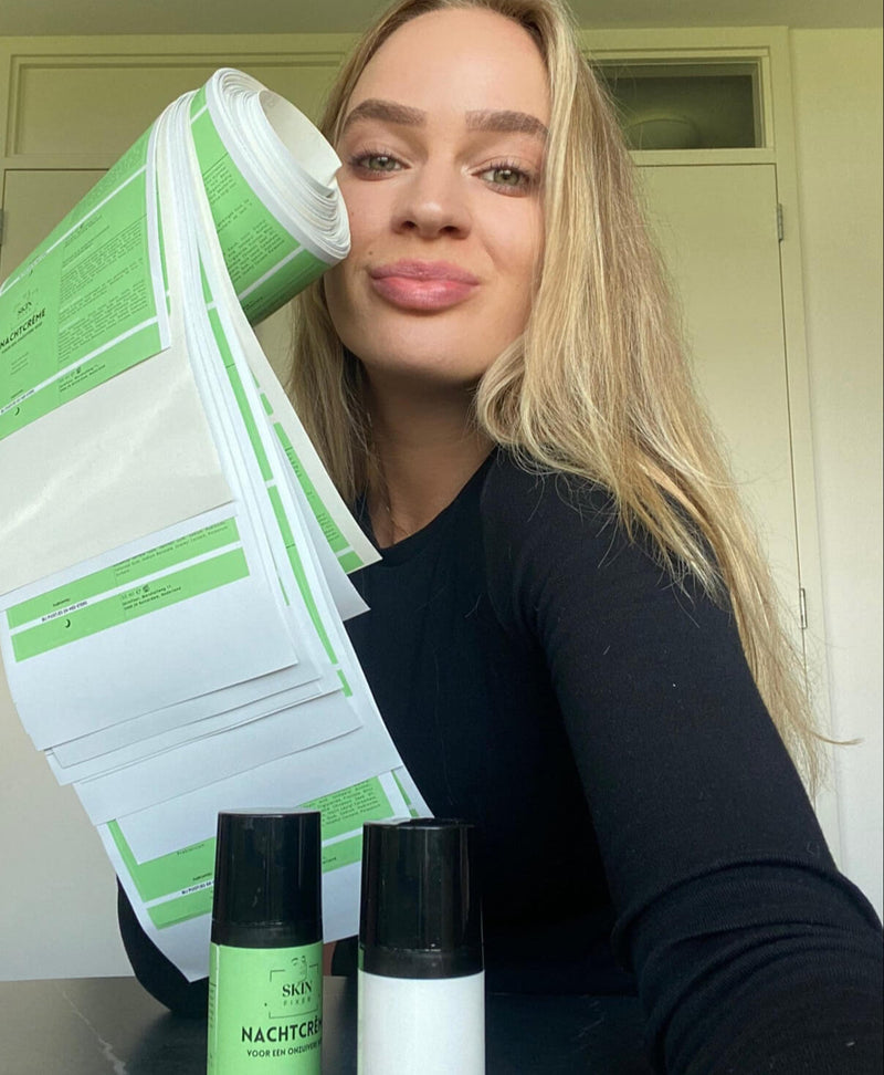 Huidtherapeut die een skincare merk ontwikkeld voor de acne huid