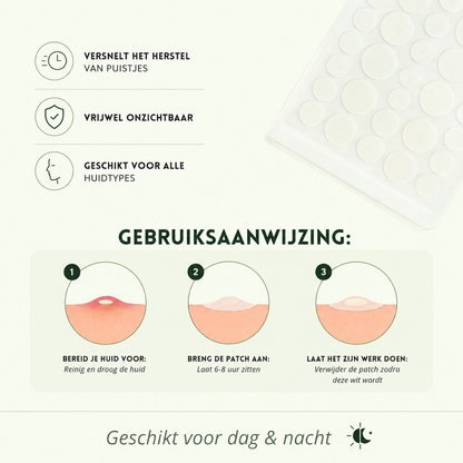 Gebruiksaanwijzing voor Skinfixer pimple patches voor puistjes