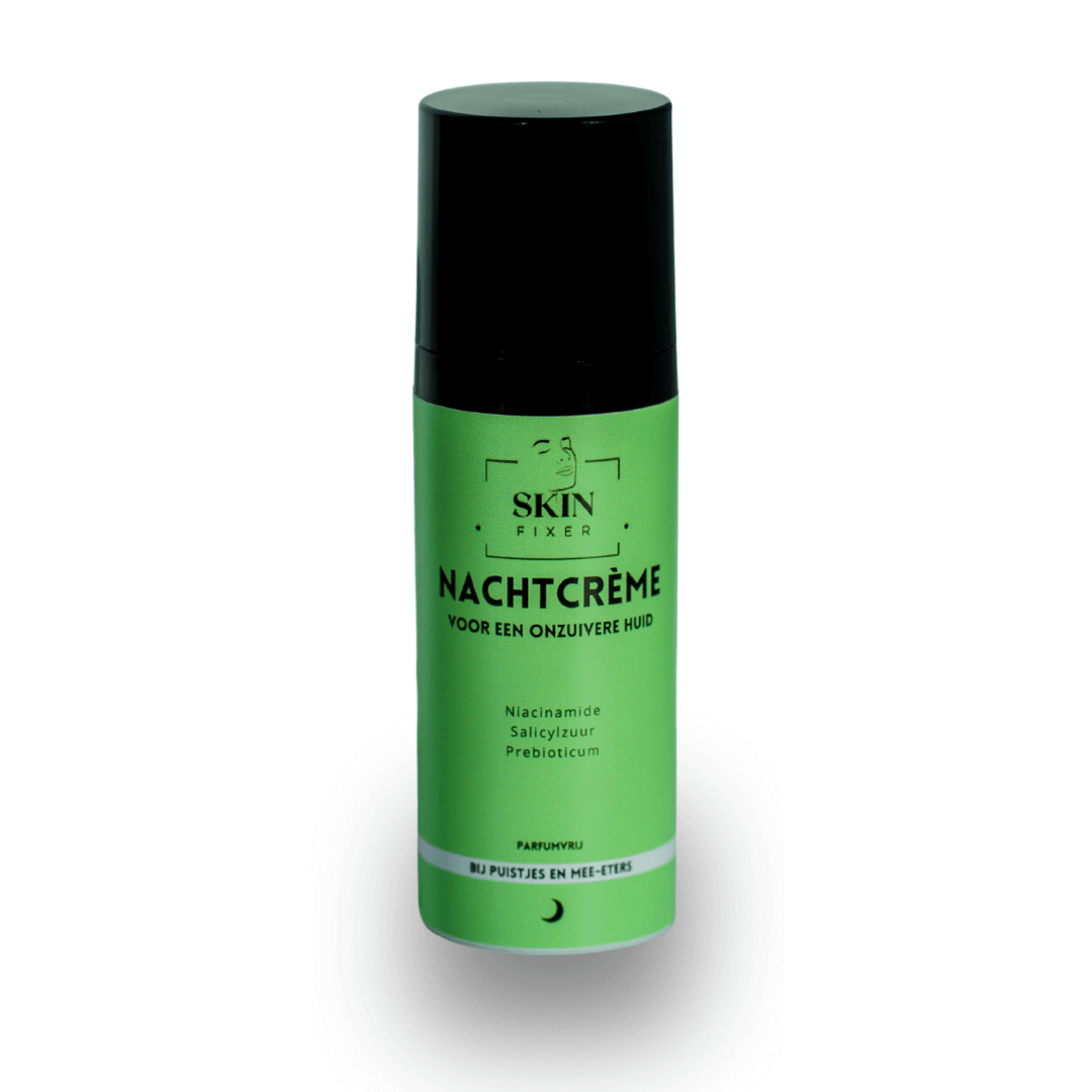 Nachtcreme vette huid bij acne met puistjes en onzuiverheden 