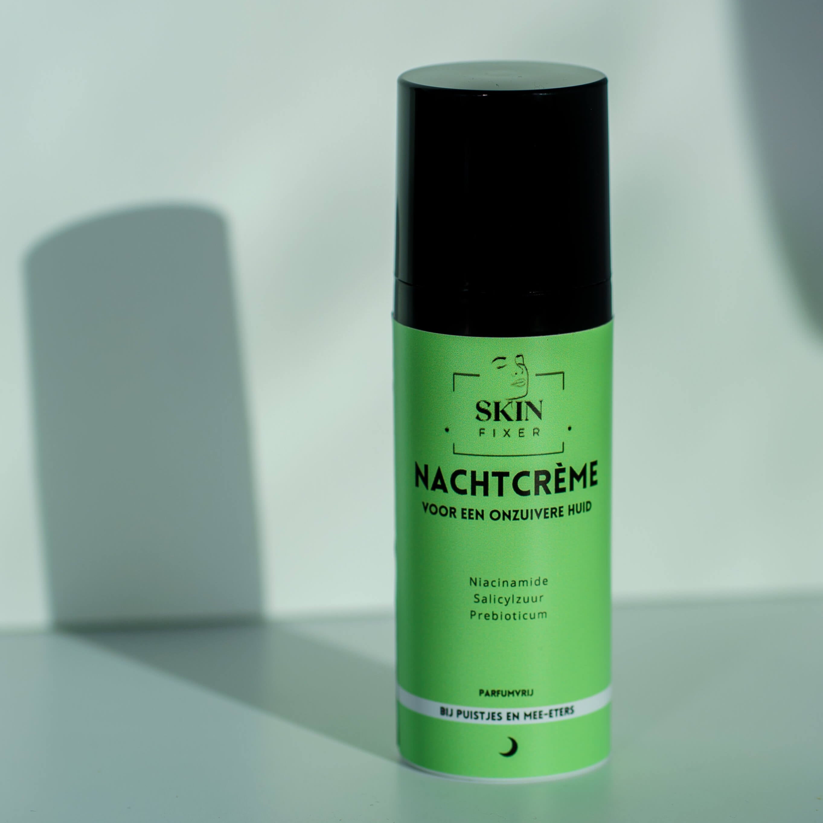 Skinfixer acne nachtcrème met 2% salicylzuur en 5% niacinamide voor de acnegevoelige huid met puistjes