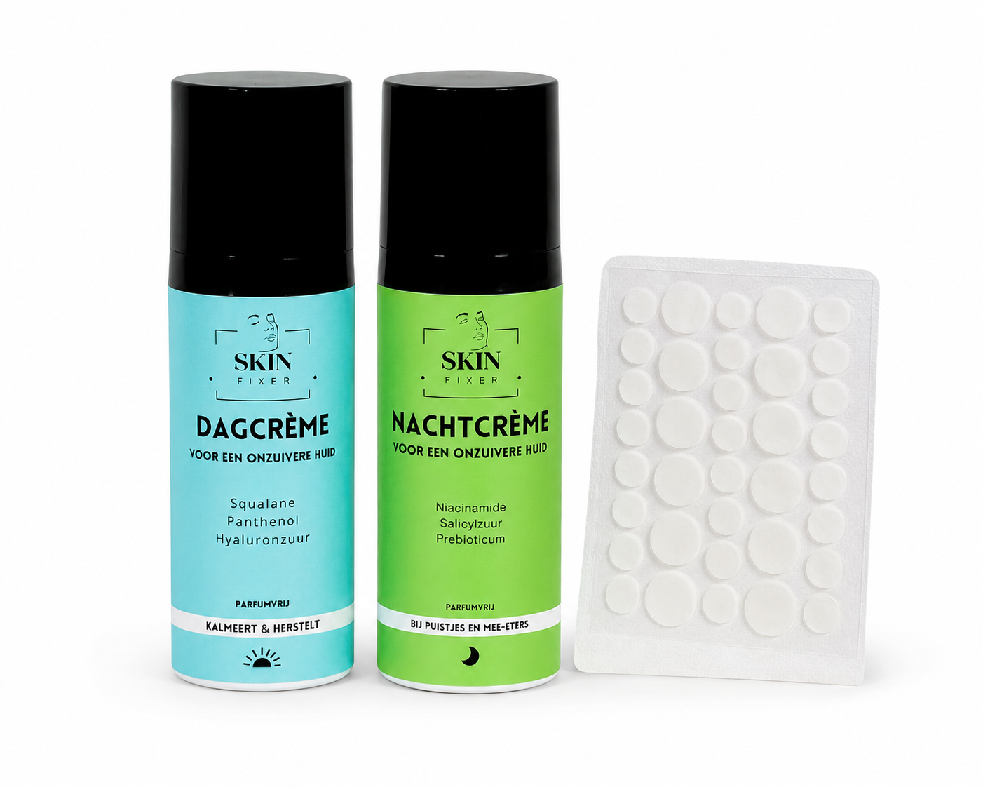 Collectie skinfixer dagcreme en nachtcreme acne