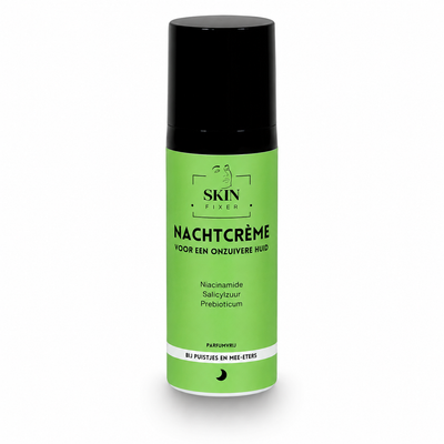 Nachtcreme vette huid bij acne met puistjes en onzuiverheden 