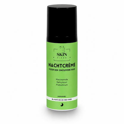Nachtcreme vette huid bij acne met puistjes en onzuiverheden 