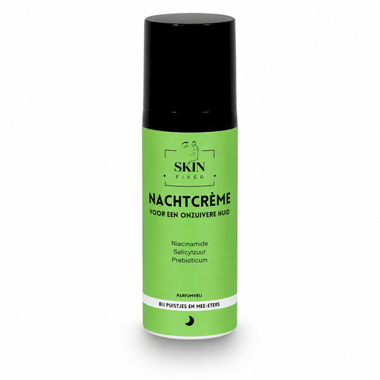 Nachtcreme vette huid bij acne met puistjes en onzuiverheden 