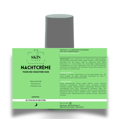 Skinfixer Nachtcrème voor de onzuivere huid met salicylzuur en niacinamide